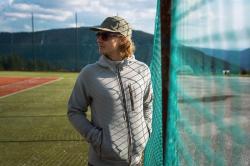 Husky Anara M black pánská mikina s kapucí