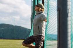 Husky Anara M black pánská mikina s kapucí