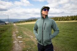 Husky Anara M black pánská mikina s kapucí