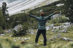 Husky Anara M black pánská mikina s kapucí