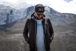 Husky Anara M black pánská mikina s kapucí