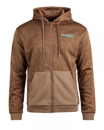 Husky Asta M brown pánská mikina s kapucí