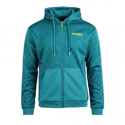 Husky Asta M turquoise pánská mikina s kapucí