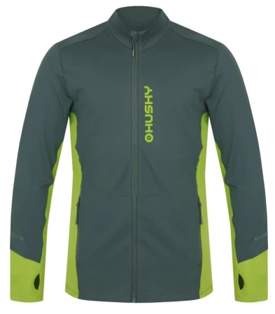 Husky Tame zip M green pánská mikina se zipem