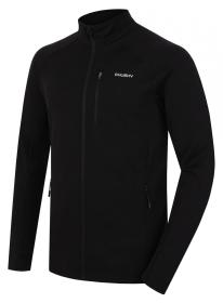 Husky Alou M black pánská mikina z merino vlny