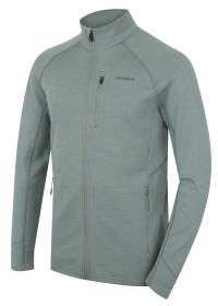 Husky Alou M faded green pánská mikina z merino vlny