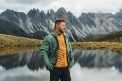 Husky Nakama M mustard pánská outdoorová bunda