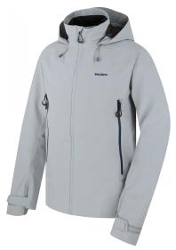 Husky Nakron M lt. grey pánská outdoor bunda + šátek Kilpi