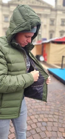Husky Donnie M dark khaki pánská péřová bunda