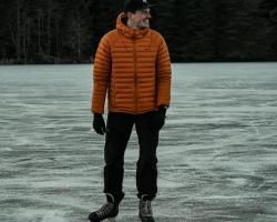 Husky Dreeser M orange pánská péřová bunda