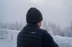 Husky Dresles M blue pánská péřová vesta