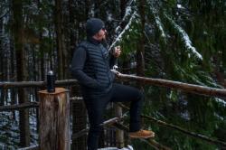 Husky Dresles M blue pánská péřová vesta