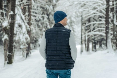 Husky Dresles M blue pánská péřová vesta