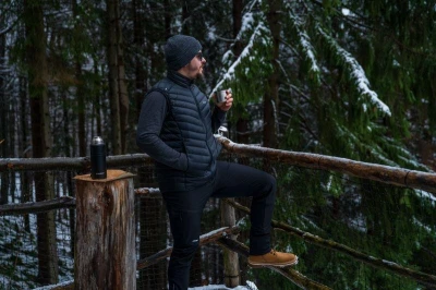 Husky Dresles M blue pánská péřová vesta
