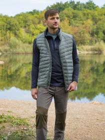 Husky Dresles M dk. grey green pánská péřová vesta