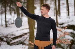Husky Dresles M dk. grey green pánská péřová vesta