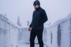 Husky Dresles M orange pánská péřová vesta