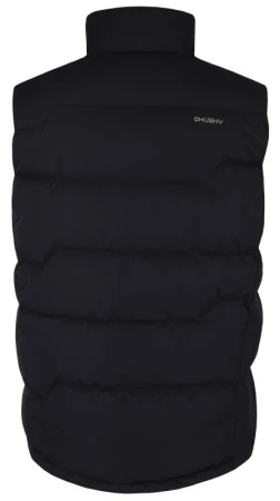 Husky Deep M black pánská péřová vesta na zip