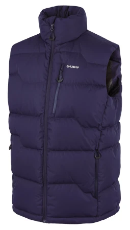 Husky Deep M dark blue pánská péřová vesta