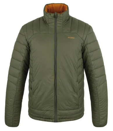 Husky Nodiq M mustard/khaki pánská plněná oboustranná bunda