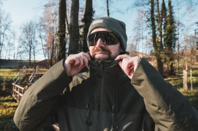 Husky Nebet M dark khaki pánská plněná zimní bunda