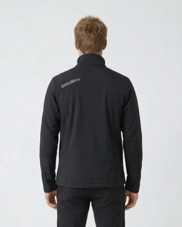 Husky Salfa M black Pánská softshell bunda + sleva 400,- na příslušenství
