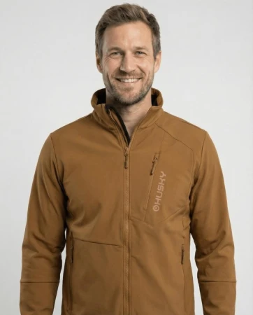 Husky Salfa M mustard Pánská softshell bunda + sleva 400,- na příslušenství
