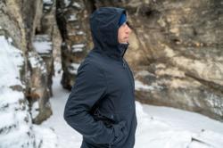 Husky Samai M faded blue pánská softshell bunda