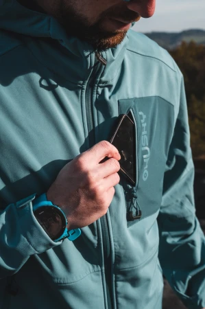 Husky Samai M faded blue pánská softshell bunda