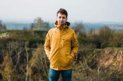 Husky Sauri M red pánska softshell bunda