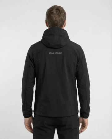 Husky Silvo M black pánská softshell bunda