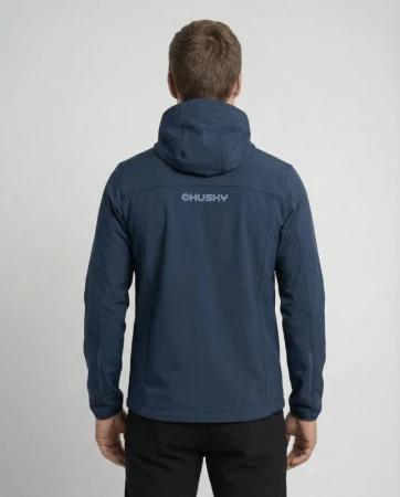 Husky Silvo M blue pánská softshell bunda