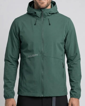 Husky Silvo M green pánská softshell bunda