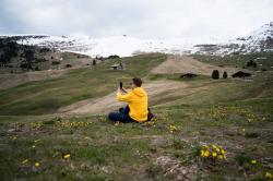 Husky Sonny M lt. grey pánská softshell bunda