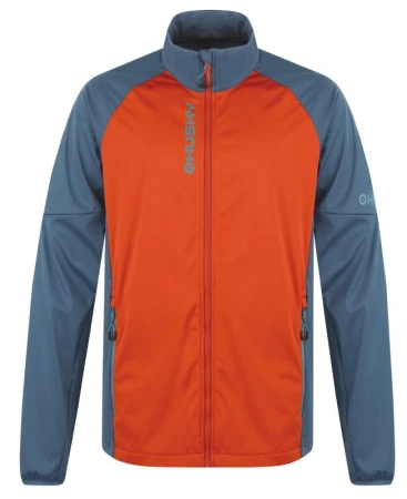 Husky Suli M turquoise/brown pánská softshell bunda