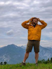 Husky Luma M mustard pánská ultralehká bunda