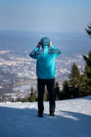 Husky Luma M turquoise pánská ultralehká bunda