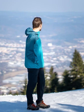 Husky Luma M turquoise pánská ultralehká bunda