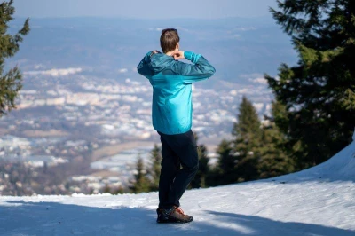 Husky Luma M turquoise pánská ultralehká bunda