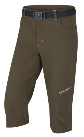 Husky Klumy M khaki pánské 3/4 kalhoty