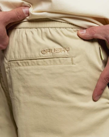 Husky Rolli M beige pánské bavlněné kraťasy