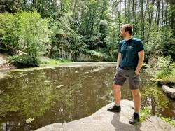 Husky Ropy M beige pánské šortky