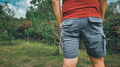 Husky Ropy M bordo pánské šortky