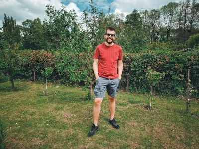 Husky Ropy M bordo pánské šortky