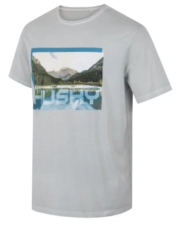 Husky Tee Lake M light grey pánské bavlněné triko Husky Tee Lake M light grey pánské bavlněné triko