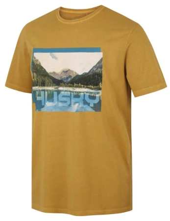 Husky Tee Lake M mustard pánské bavlněné triko Husky Tee Lake M mustard pánské bavlněné triko