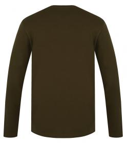 Husky Tee Loba M dark khaki pánské bavlněné triko