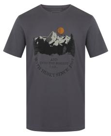 Husky Tee Moon M dark grey pánské bavlněné triko
