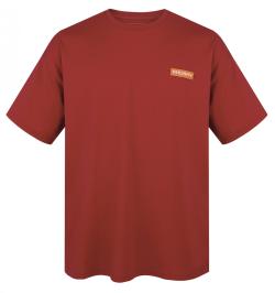 Husky Tee Panorama M dark red pánské bavlněné triko