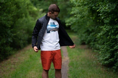 Husky Tee Skyline M bordo pánské bavlněné triko